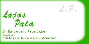 lajos pala business card